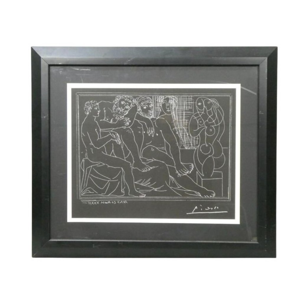 Pablo Picasso "Sculpteurs, modèles et sculpture, from La Suite Vollard" Framed